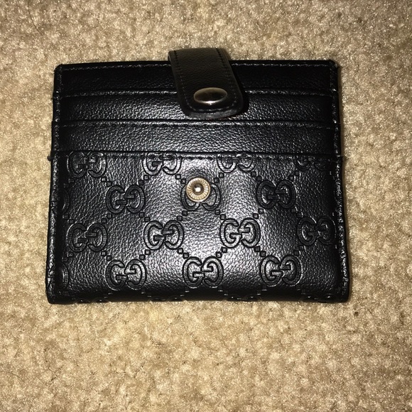 Signature Gucci card wallet - Picture 1 of 4